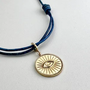 LOVE TOKEN Cord Necklace : “ALL SEEING EYE”