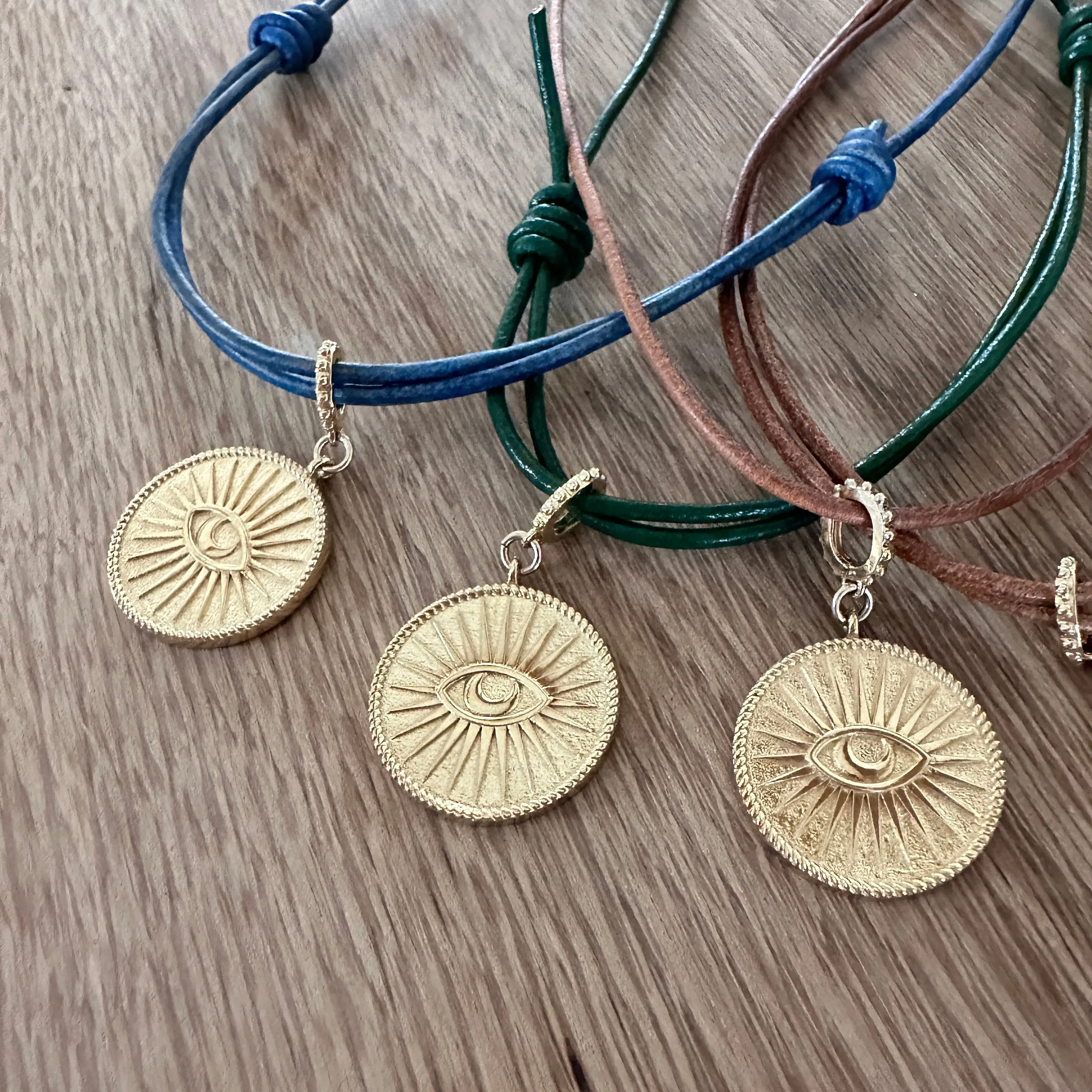 LOVE TOKEN Cord Necklace : “ALL SEEING EYE”