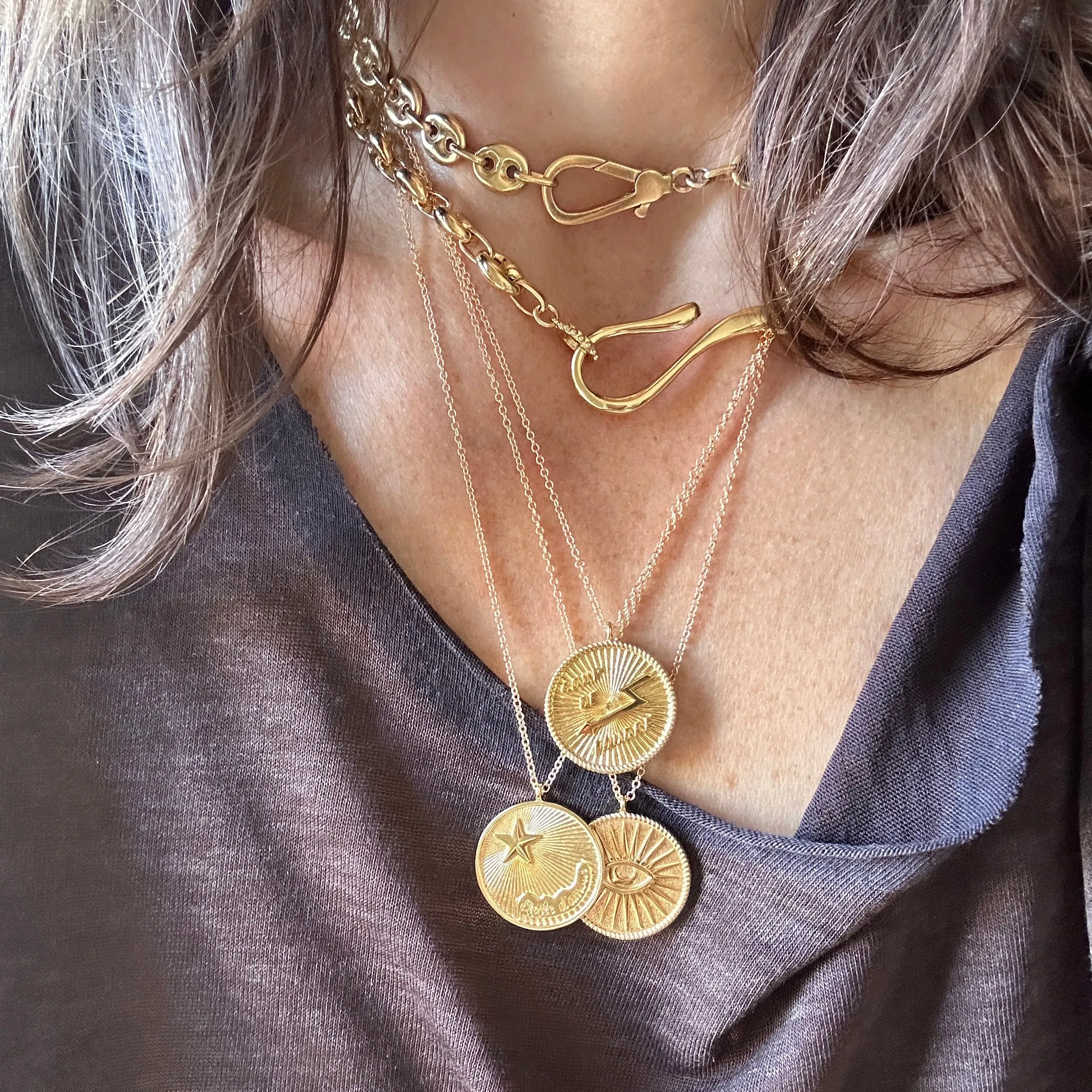 LOVE TOKEN Necklace : “Love At First Sight”   “ALL SEEING EYE”
