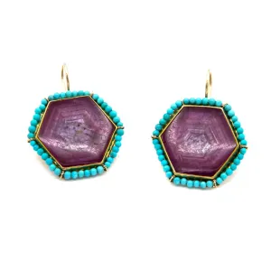 Mali Ruby Crystal Earrings