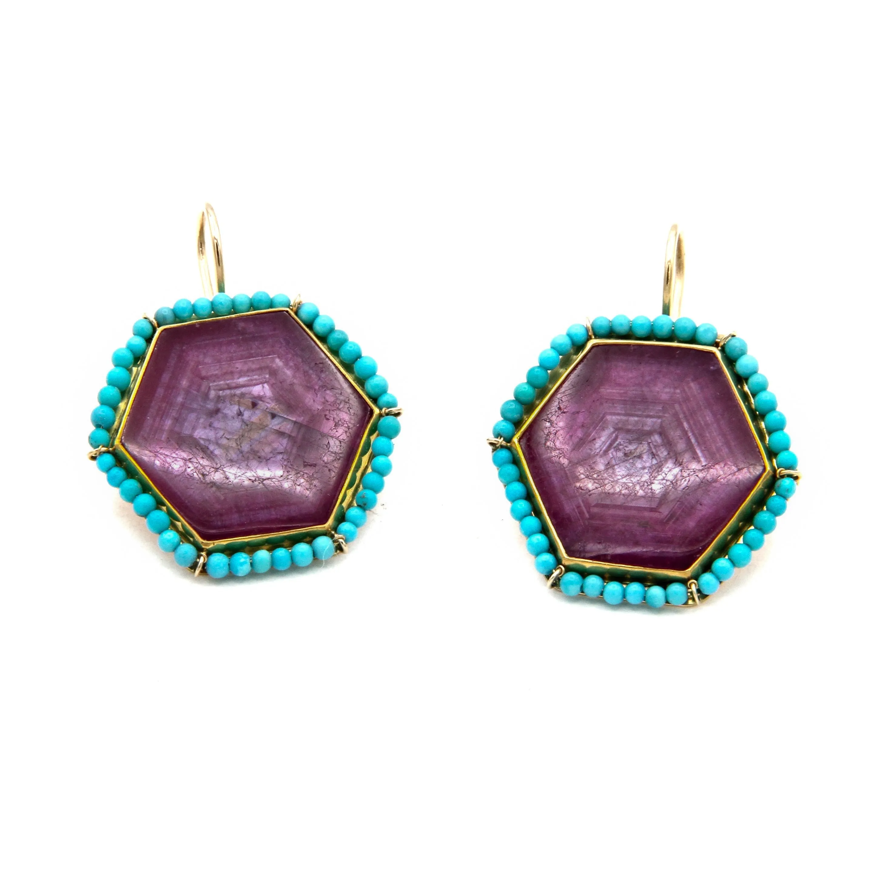Mali Ruby Crystal Earrings