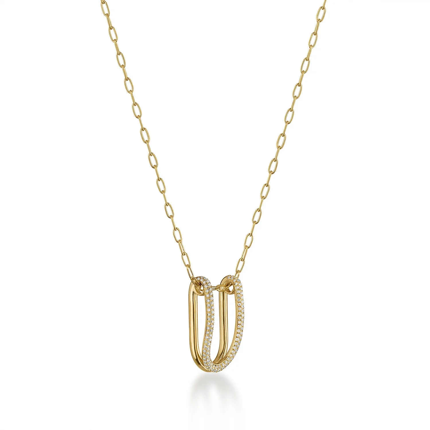 Mara Medium Folded Link Pendant I
