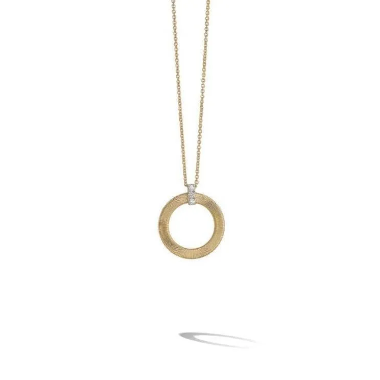 Marco Bicego Masai Diamond Single Circle Short Necklace