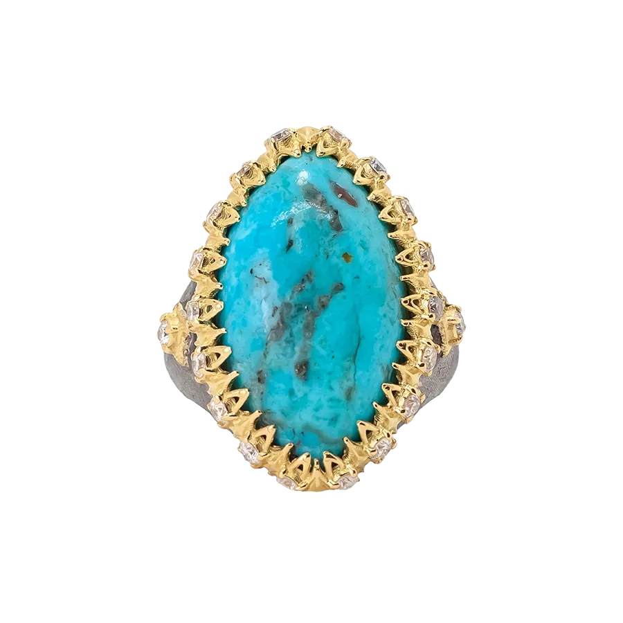 MARQUISE TURQUOISE SIGNET RING