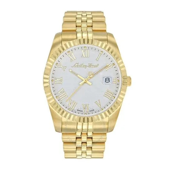 Mathey-Tissot Stainless Steel Black Dial Analog Watches for Men-H810Pbri, Band Color-Rose Gold