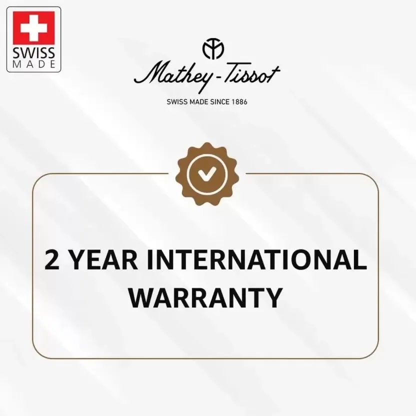 Mathey-Tissot Stainless Steel Silver Dial Roman Quartz Analogue Watch for Women -D810Bra, Multi-Color Band