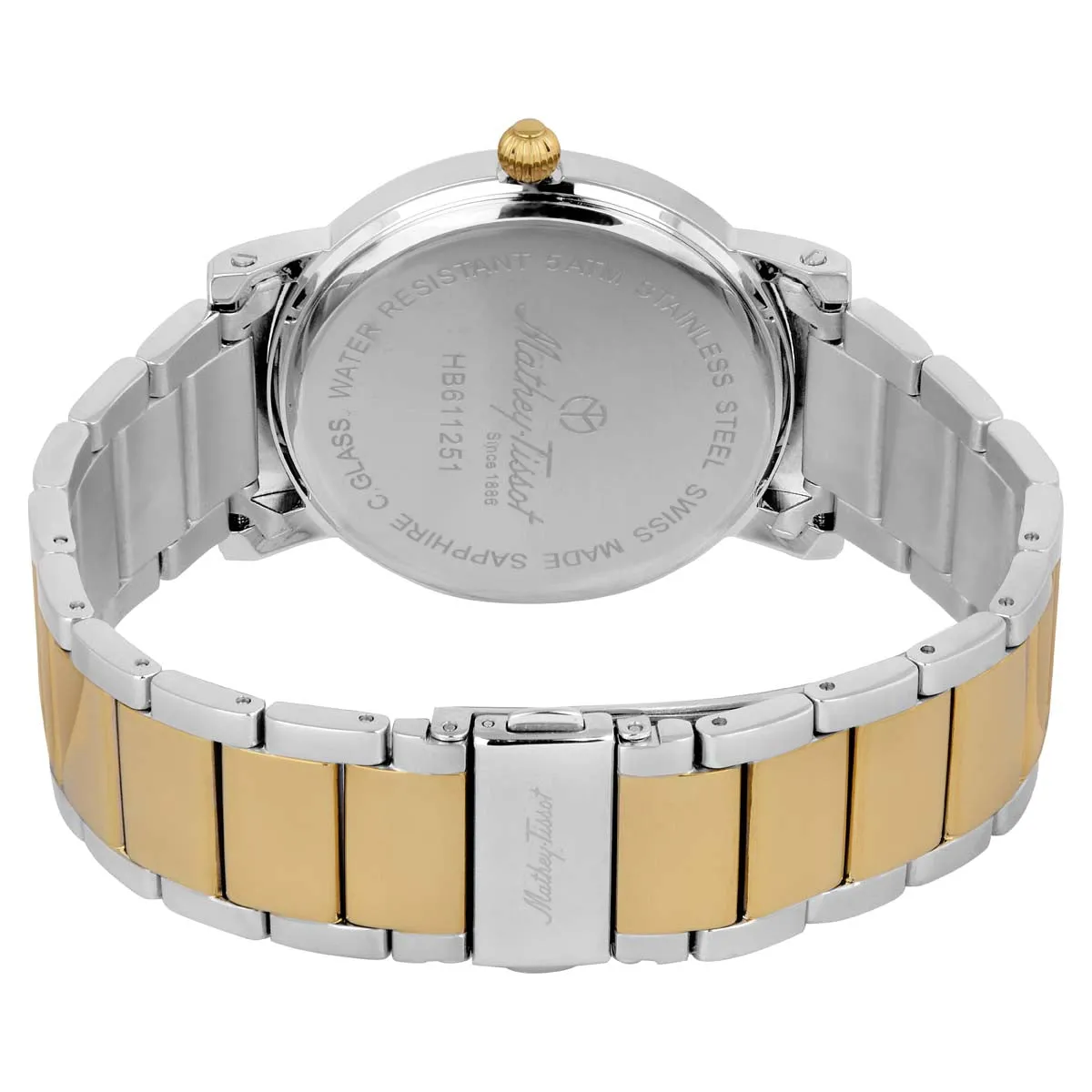 Mathey-Tissot Swiss Made Analog White Dial Gents Watch-HB611251MBR
