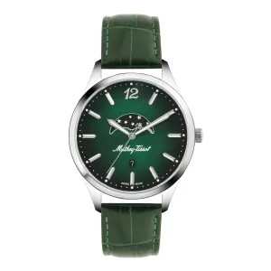 Mathey-Tissot Swiss Made Urban Moon Quartz Moon Phase Green Dial Men's Watch- H411LAVM