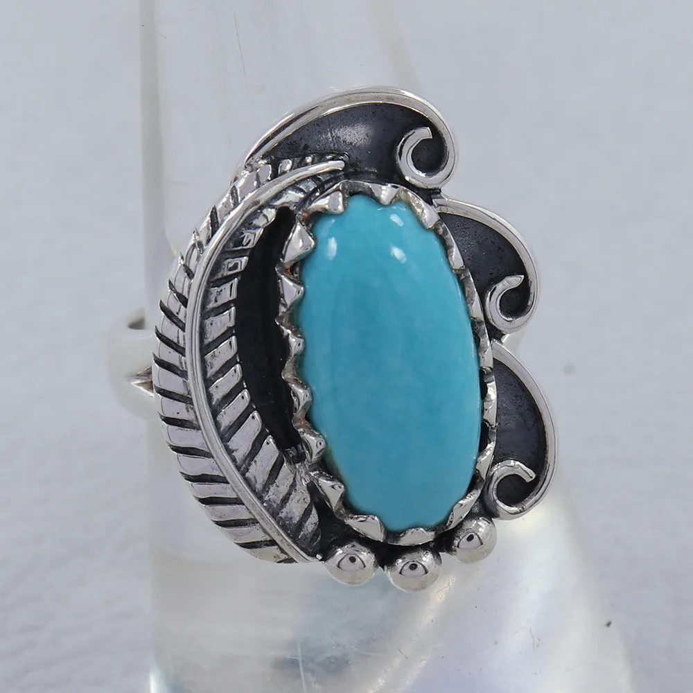 Mexican Turquoise 925 Sterling Silver Ring