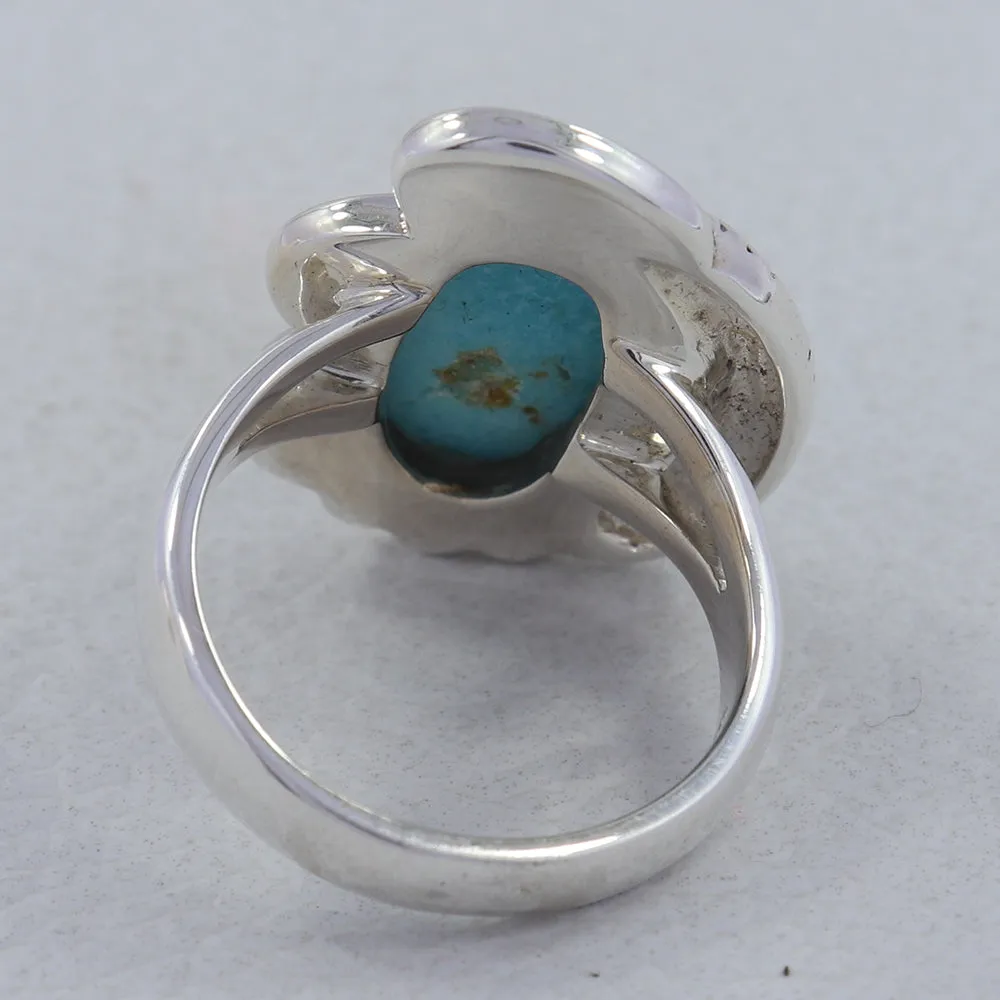Mexican Turquoise 925 Sterling Silver Ring