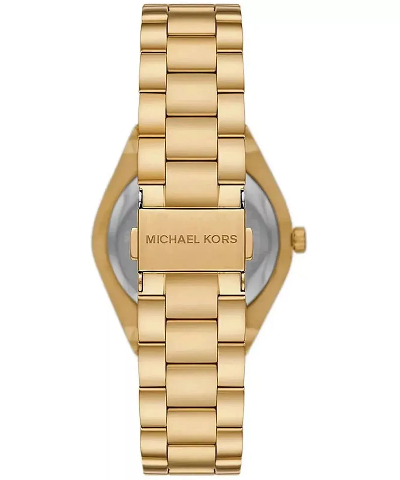 Michael Kors Lennox Ladies Three-Hand Gold-Tone Stainless Steel Watch