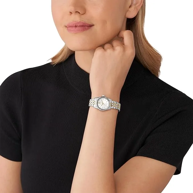 Michael Kors Petite Lexington Pavé Two-Tone Watch