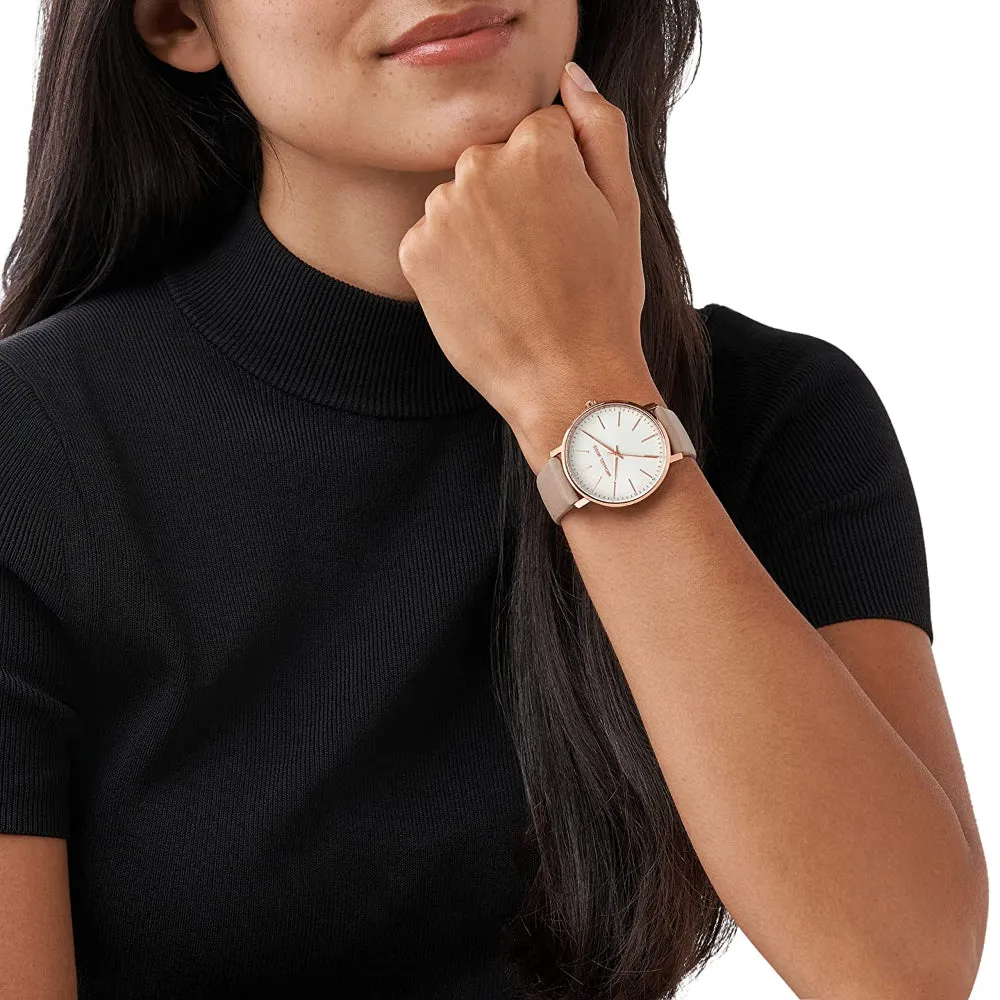 Michael Kors Women's Pyper Analog White Dial Watch