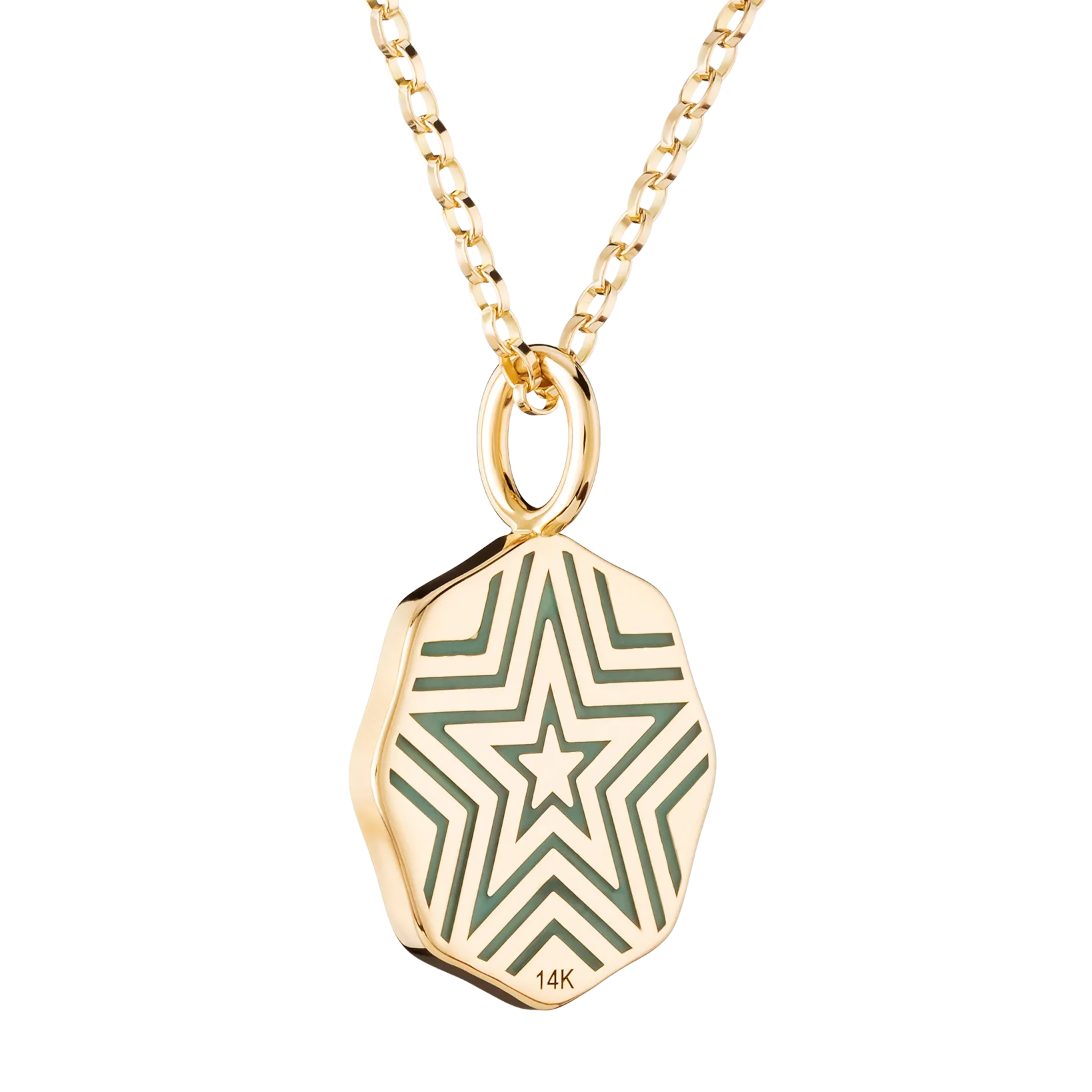 Mini Diamond Halo Porte Bonheur Peridot