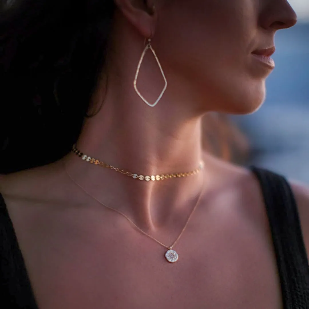 Mini Gold Coin Necklace