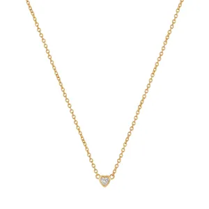 Mini Sparkle Heart Necklace