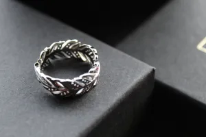 Multi Coloured Feather Ring