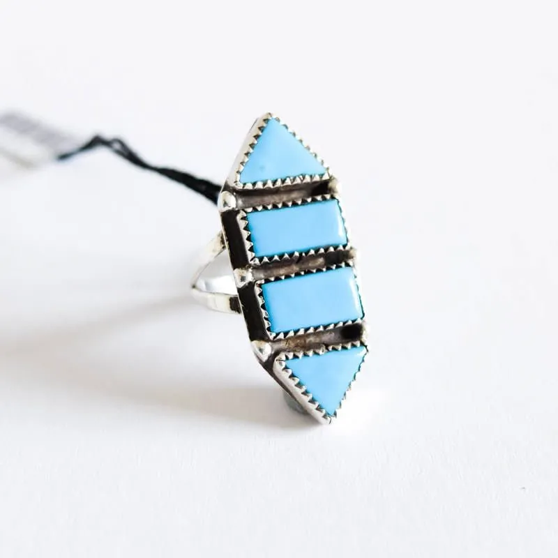 Native American Turquoise Ring (Sizes 9-10)