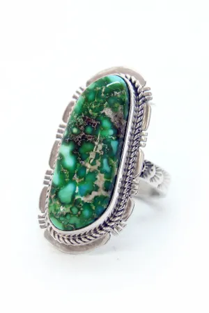 Navajo Sonoran Gold Turquoise Ring (Size 7 ½)