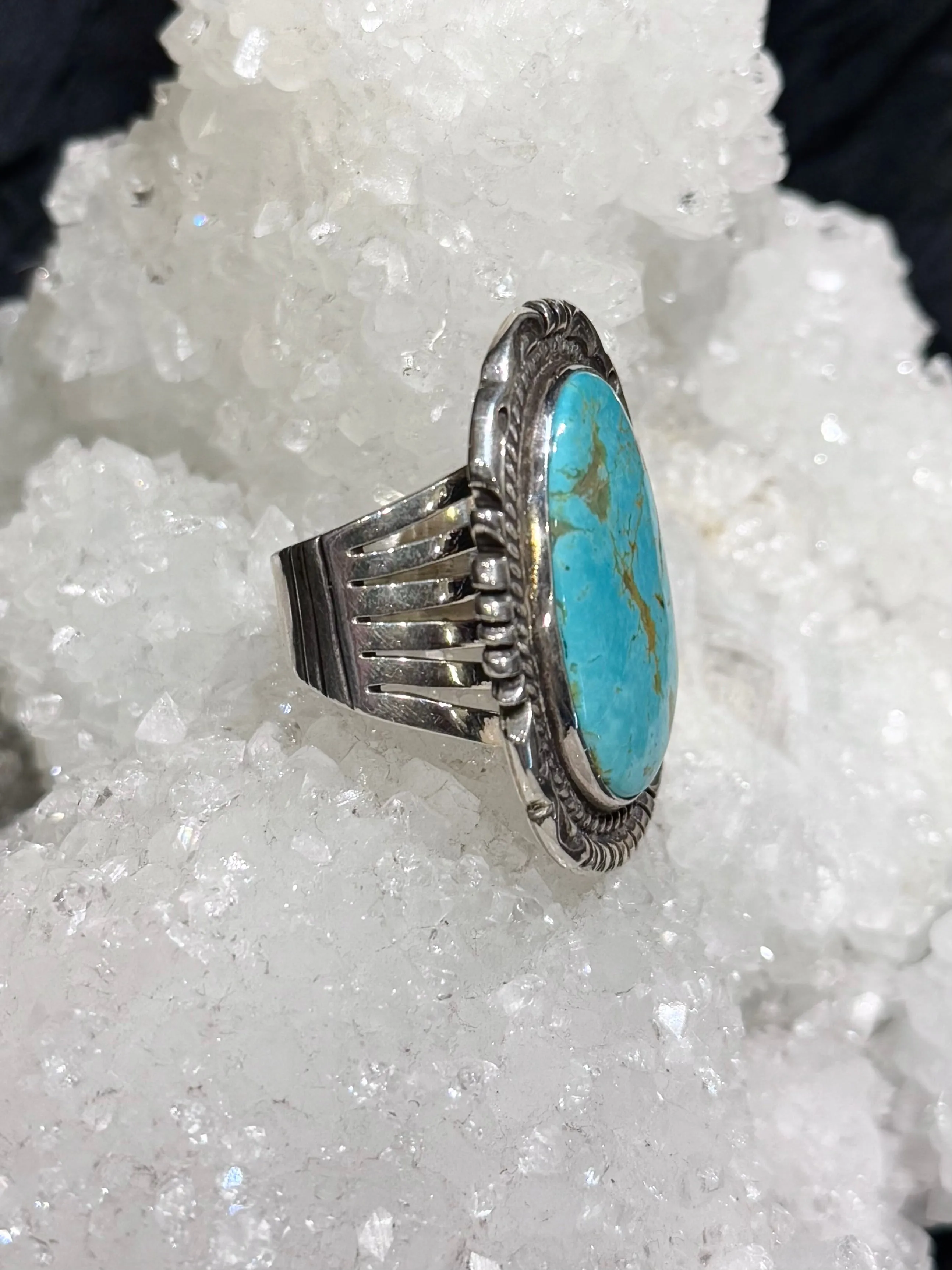 Navajo Turquoise Shield Ring