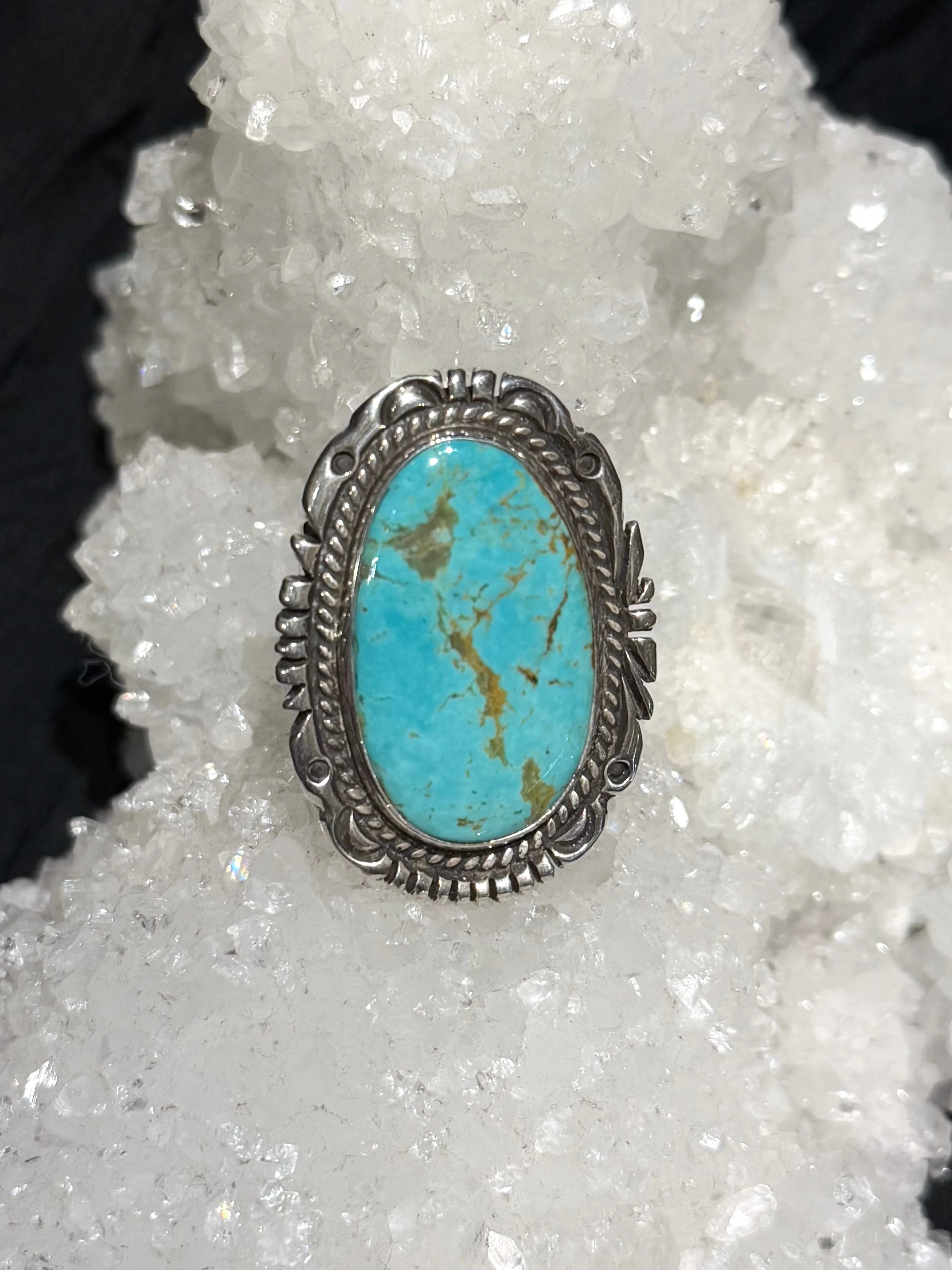 Navajo Turquoise Shield Ring