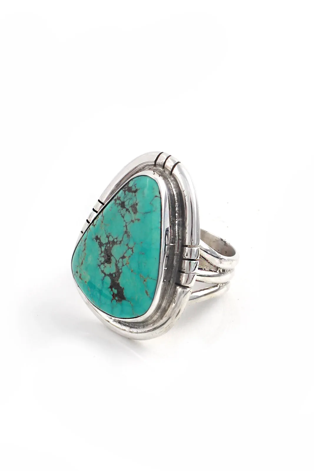 Navajo Turquoise Sterling Silver Ring (Size 7)