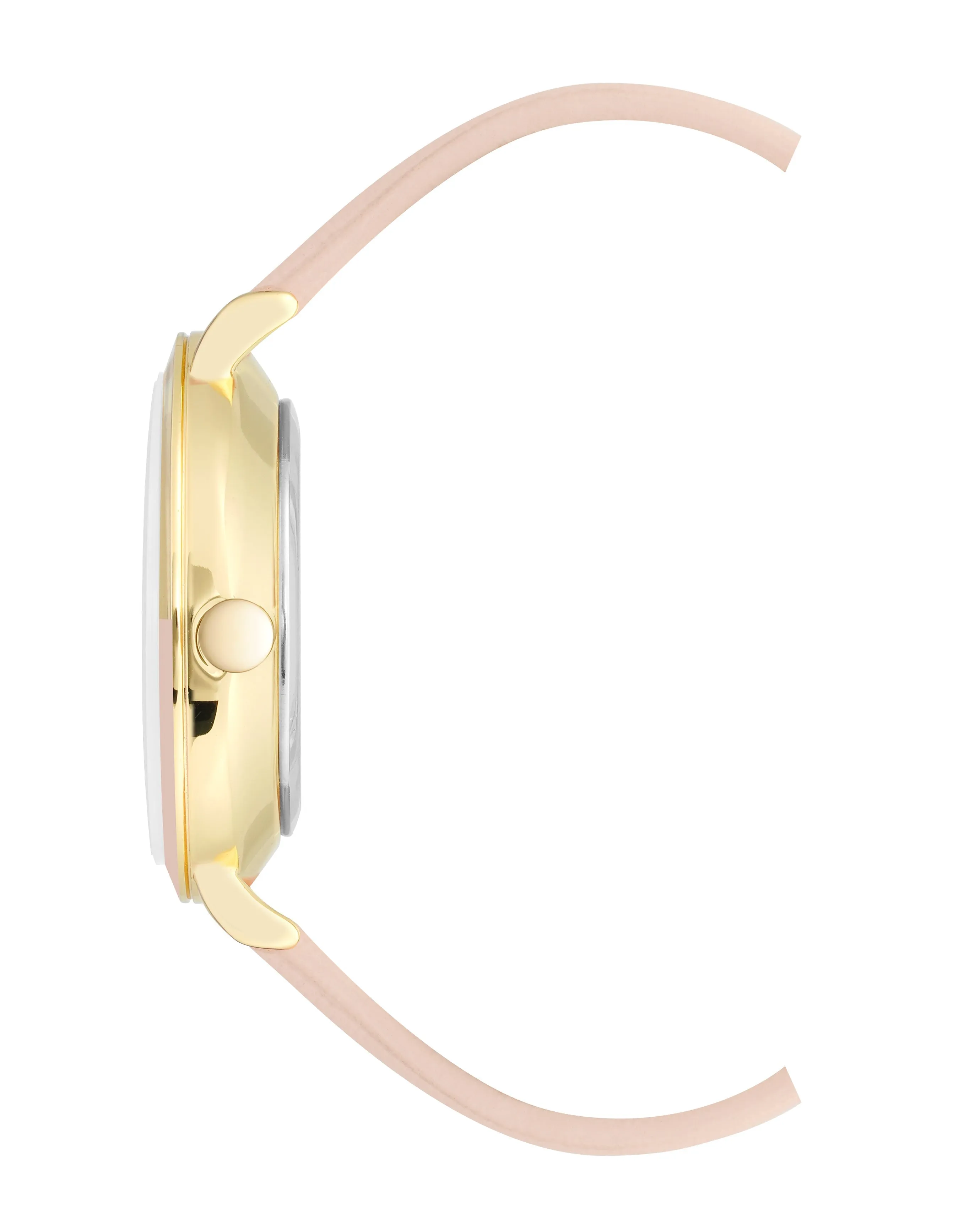 Nine West Pink Dial Analog Watch For -  Ladies NW-2346GPLP