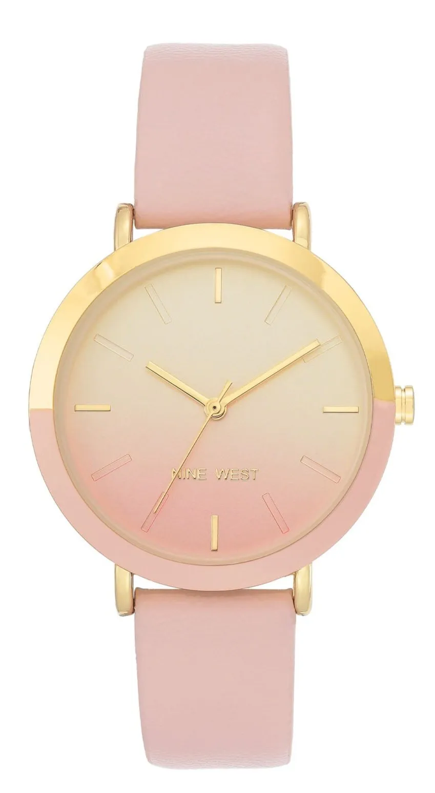 Nine West Pink Dial Analog Watch For -  Ladies NW-2346GPLP