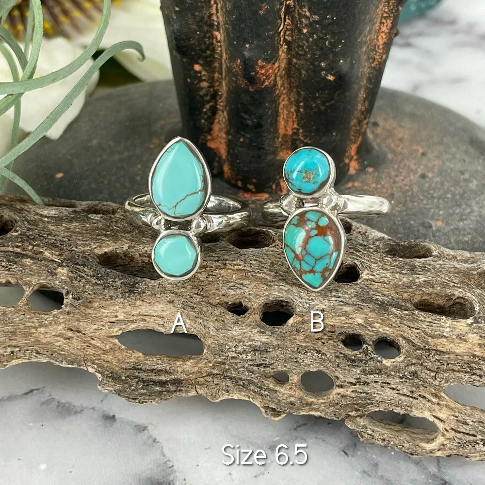 North South (Turquoise) ring