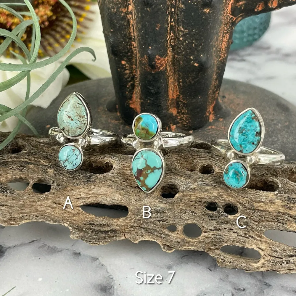 North South (Turquoise) ring