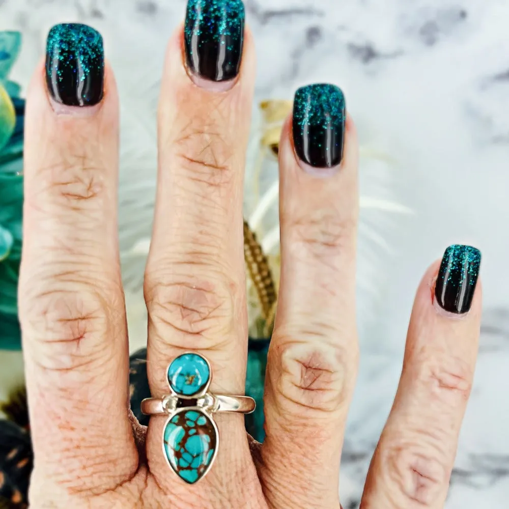 North South (Turquoise) ring
