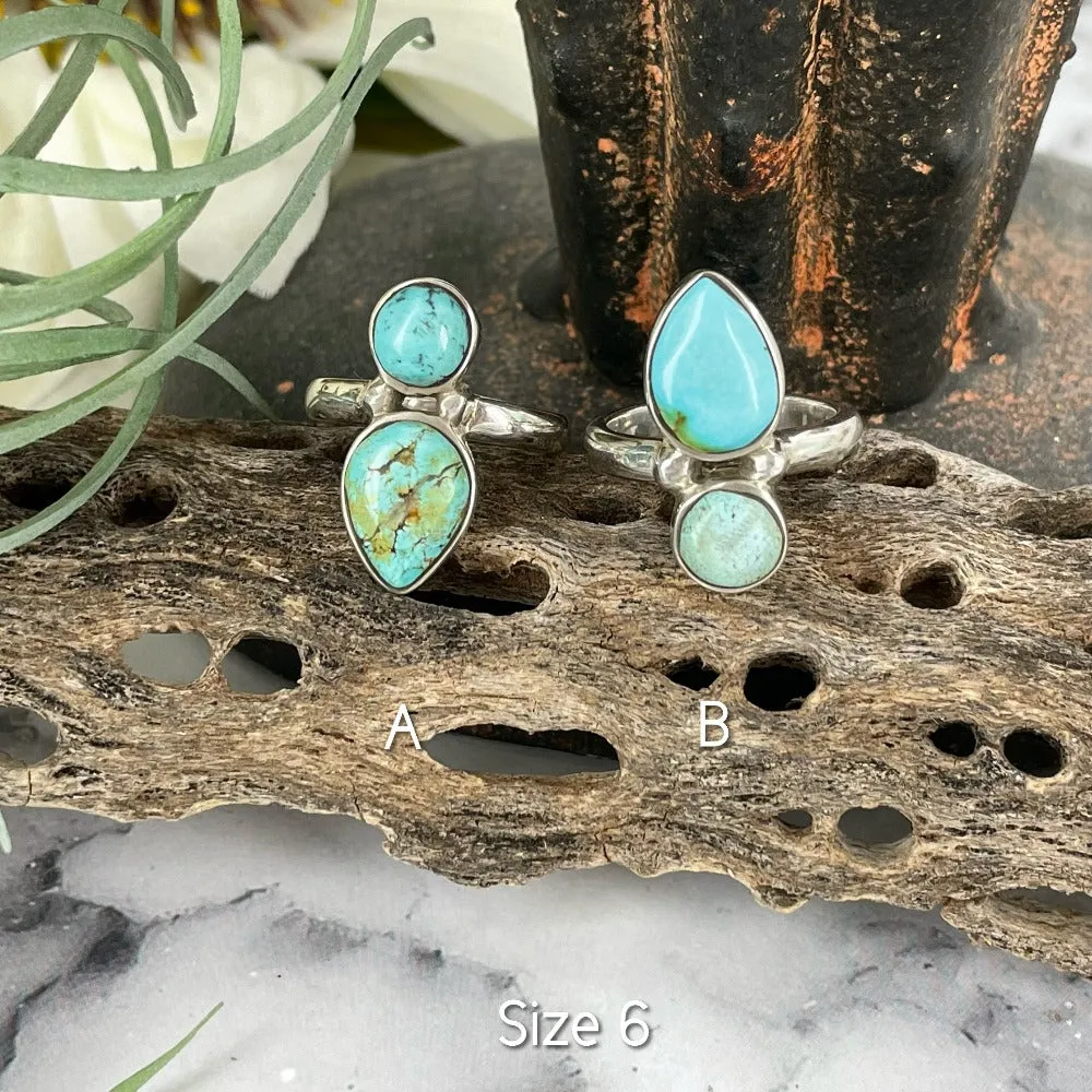 North South (Turquoise) ring