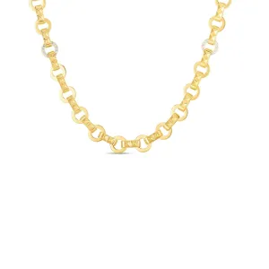 Obelisco 18K Yellow Gold Diamond Accent Necklace