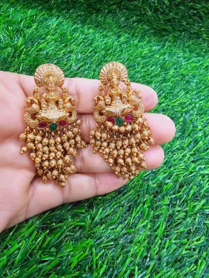 One gram Gold Lakshmi earrings
