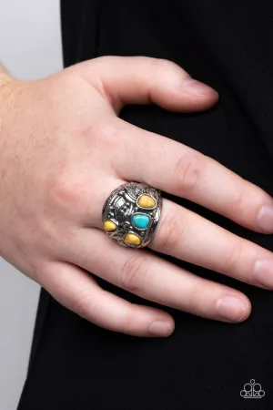 Paparazzi Down-To-Earth Detail - Yellow Ring