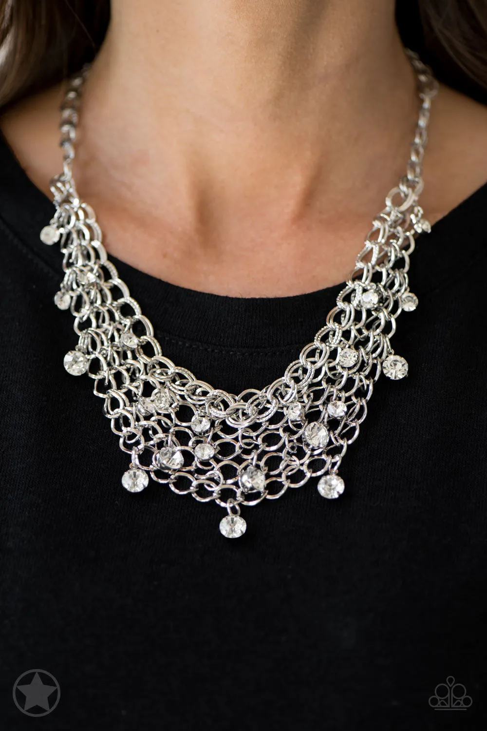 Paparazzi - Fishing for Compliments - Silver  Necklace