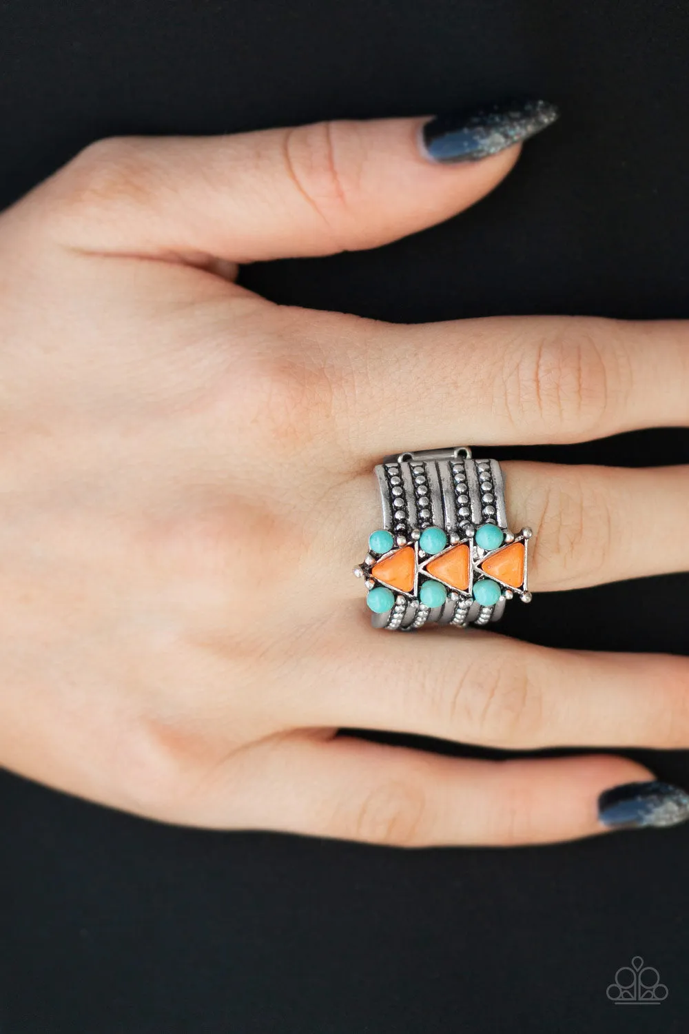 Paparazzi - Point Me To Phoenix - Orange Ring