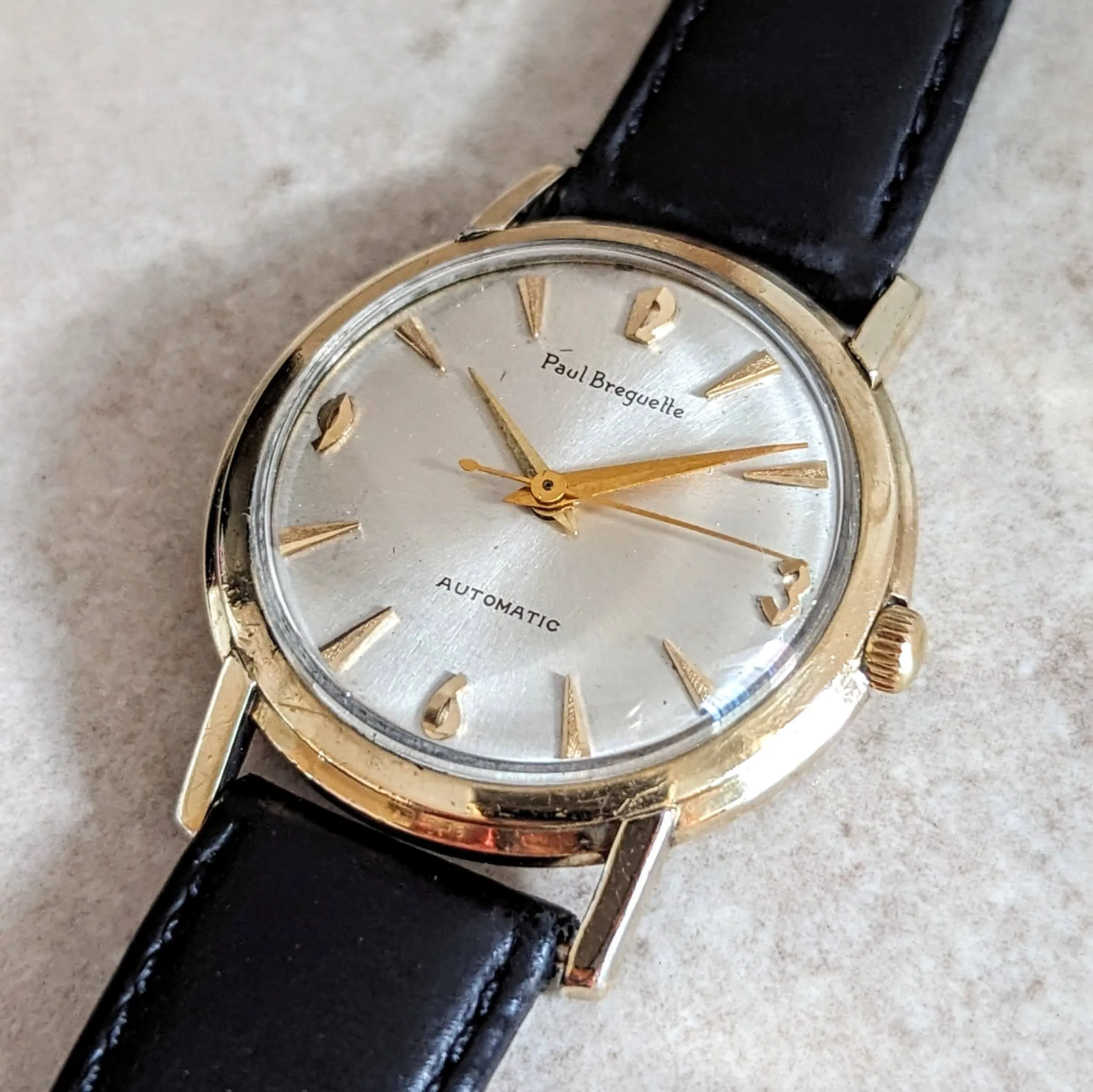 PAUL BREGUETTE Automatic Watch 17 Jewels ETA 2451 Swiss Made Vintage Wristwatch