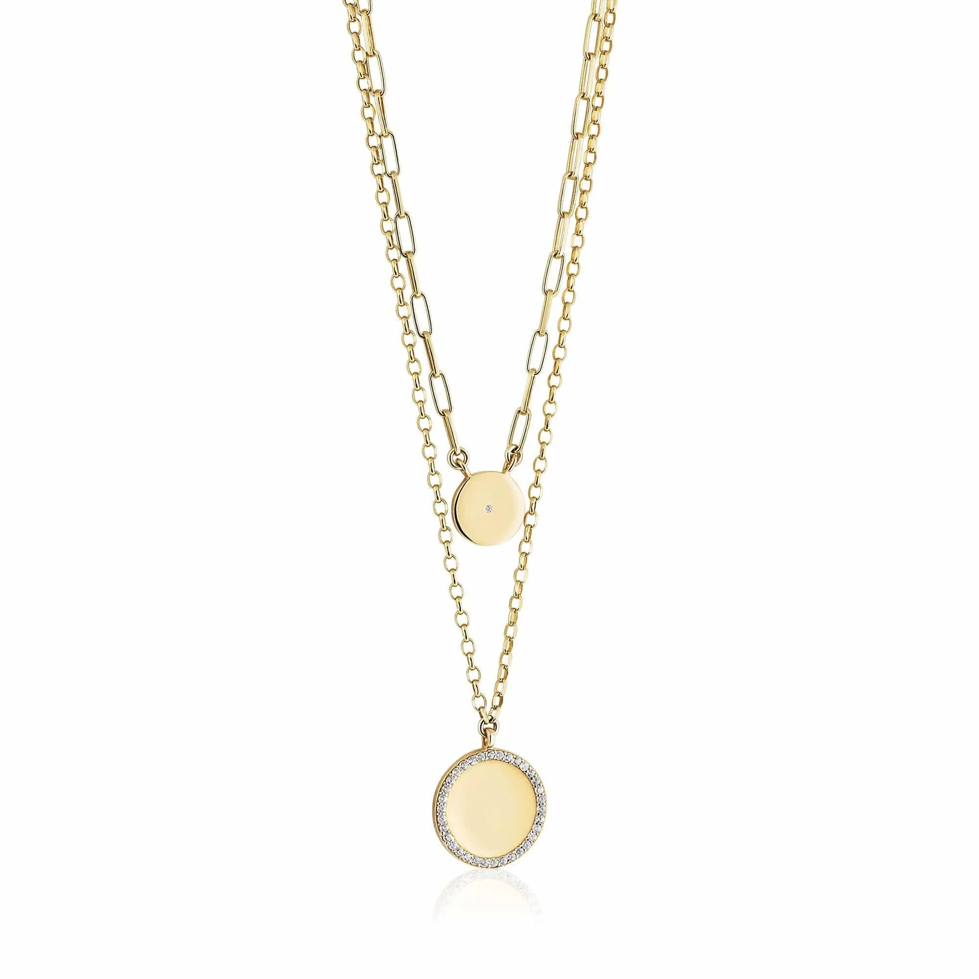 pave outline disc | 2 layer