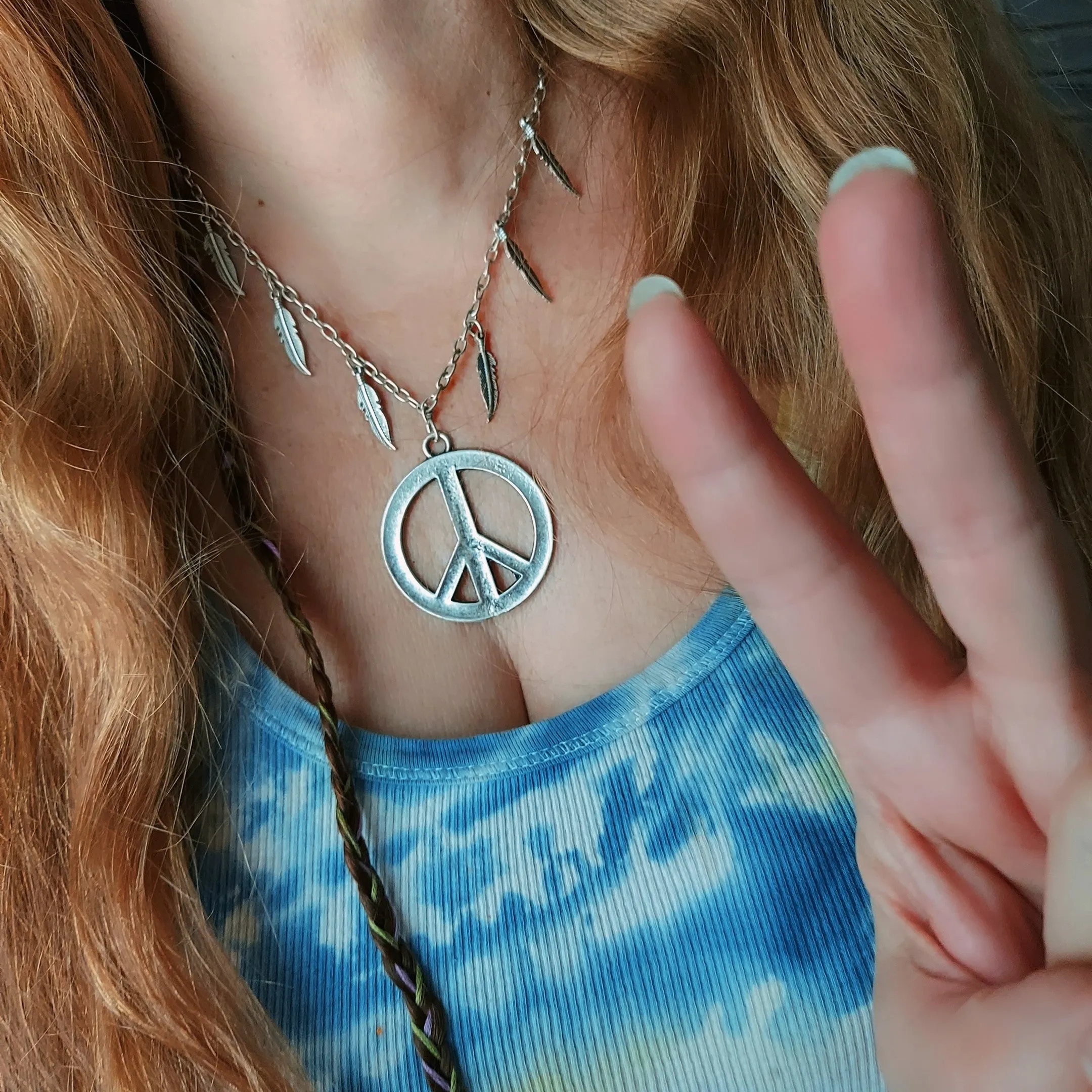 Peace Sign Necklace