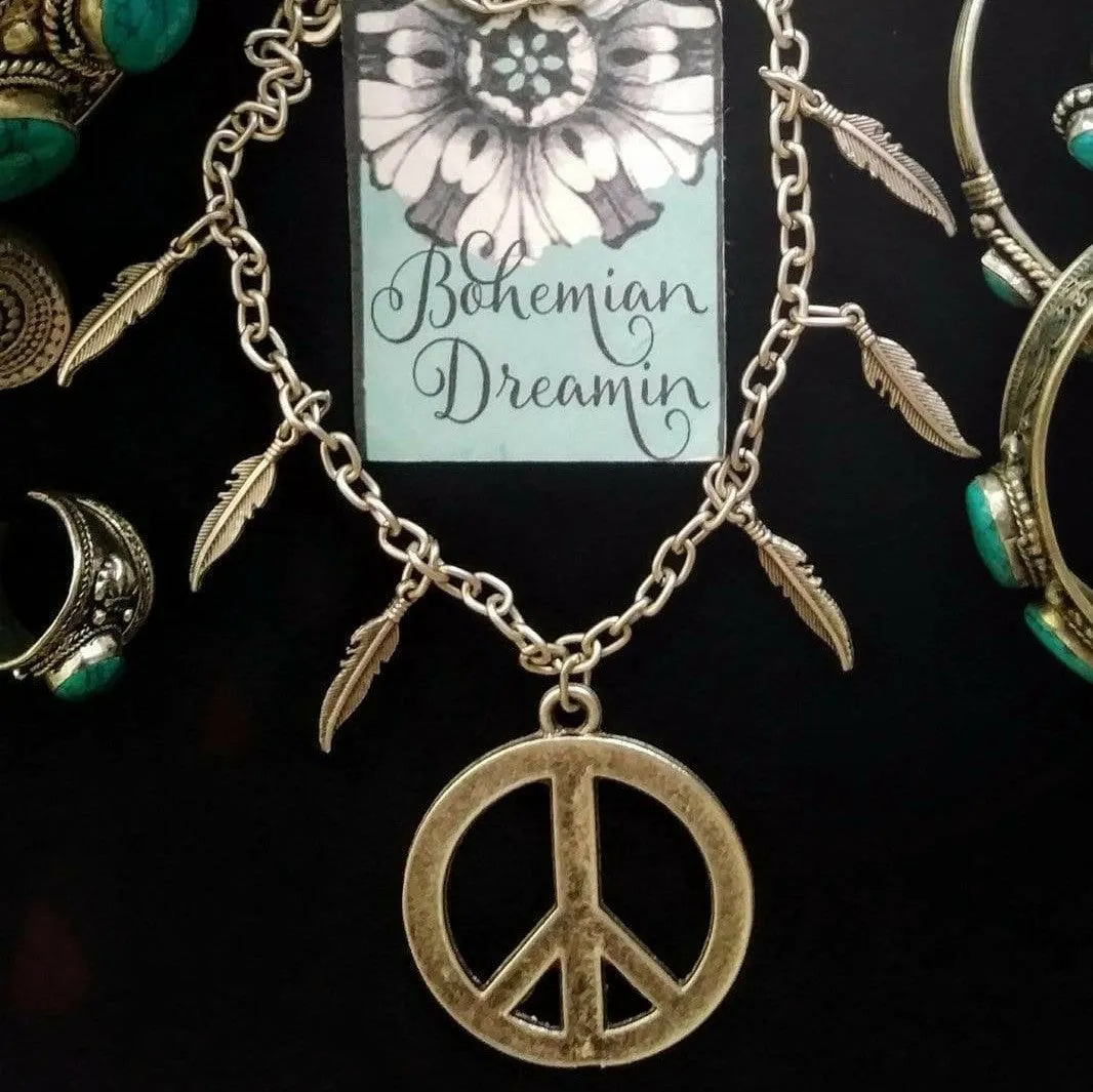 Peace Sign Necklace