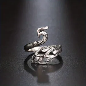Peacock Feather Ring for Men