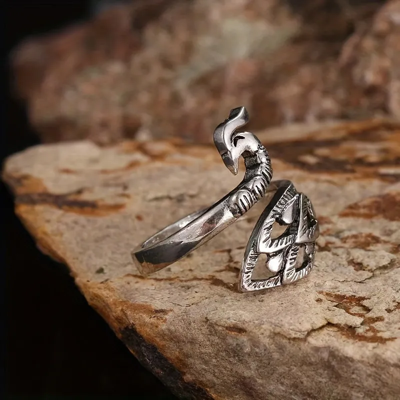 Peacock Feather Ring for Men