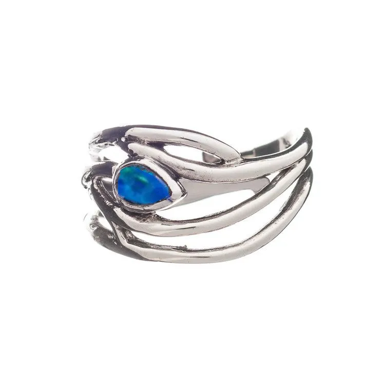 Peacock Ring in various gemstones