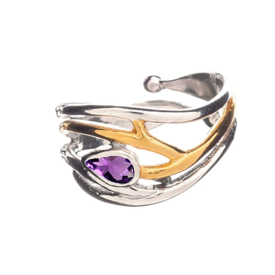 Peacock Ring in various gemstones