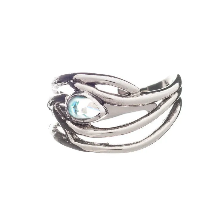 Peacock Ring in various gemstones