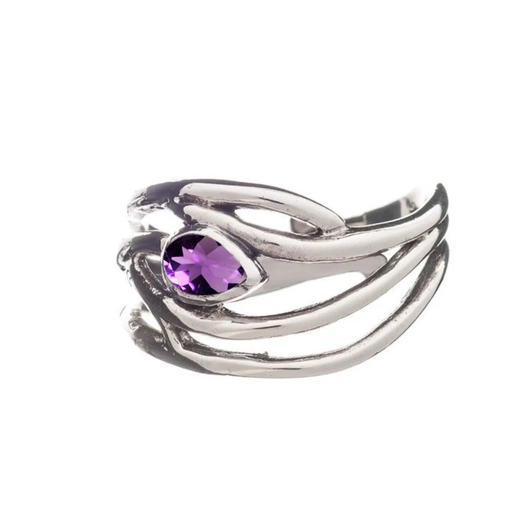 Peacock Ring in various gemstones