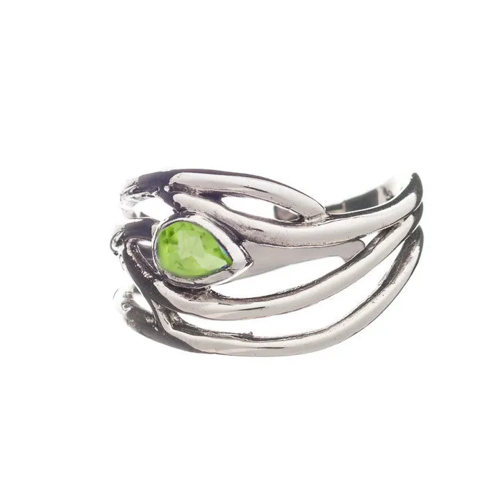 Peacock Ring in various gemstones