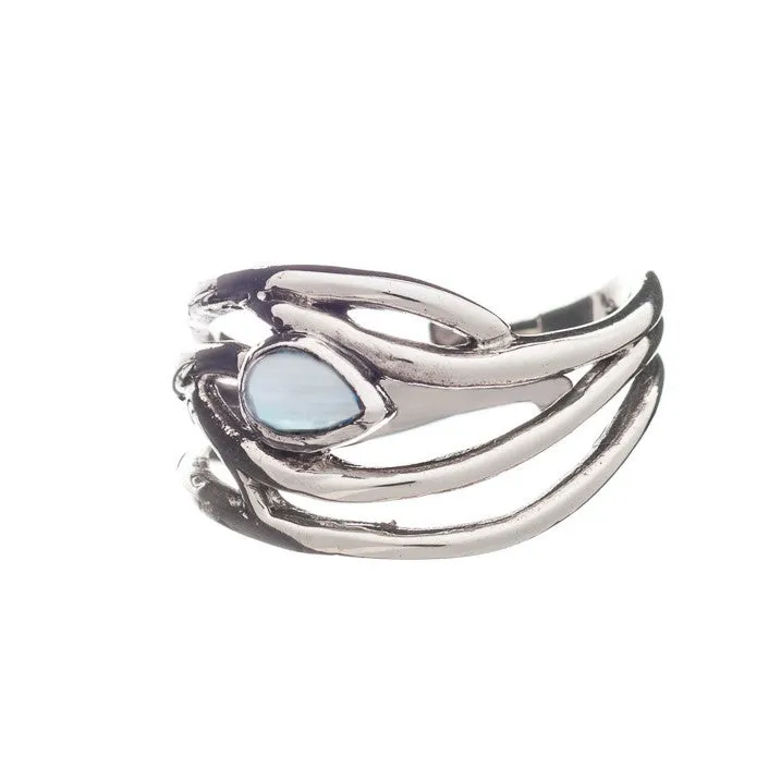 Peacock Ring in various gemstones
