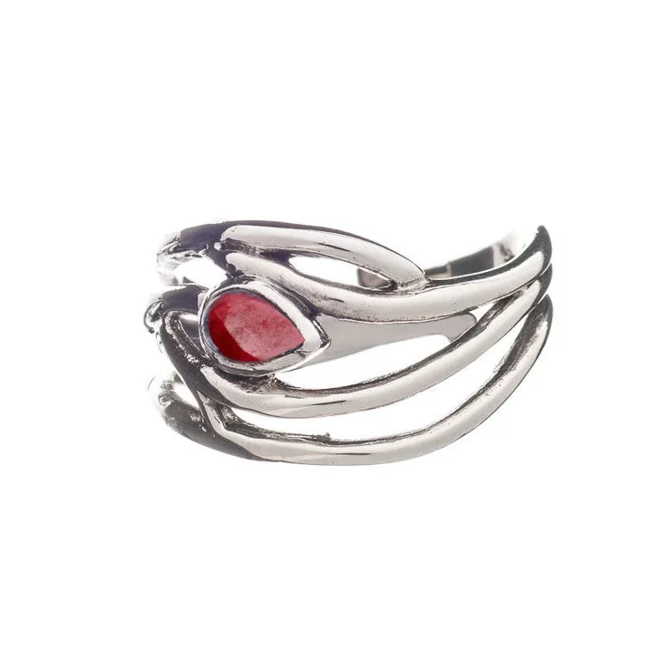 Peacock Ring in various gemstones